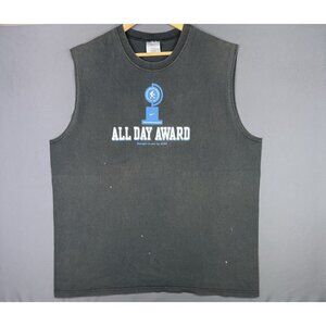Vintage Y2K Nike Basketball All Day Award Trashtalk Court Embarass Faded Black